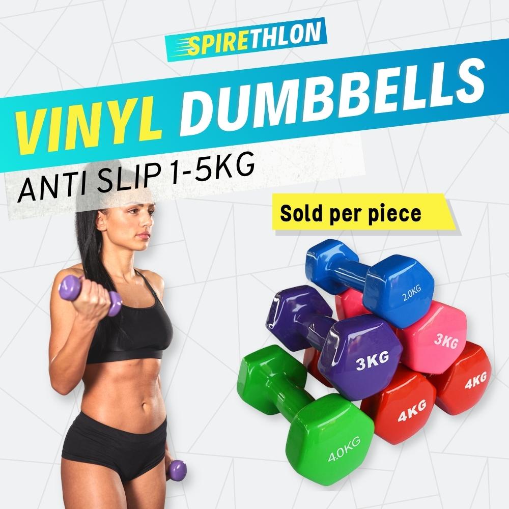??  [READY STOCK] Vinyl Dumbbells 1kg - 5kg / Dumbbell