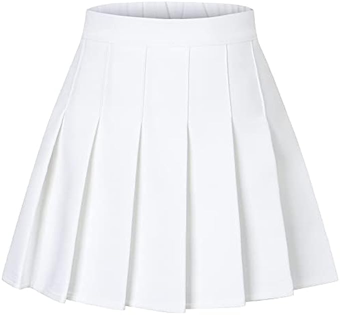 SANGTREE Girls Women's Pleated Skirt with Comfy Stretchy Band, 2 Years - US 4XL