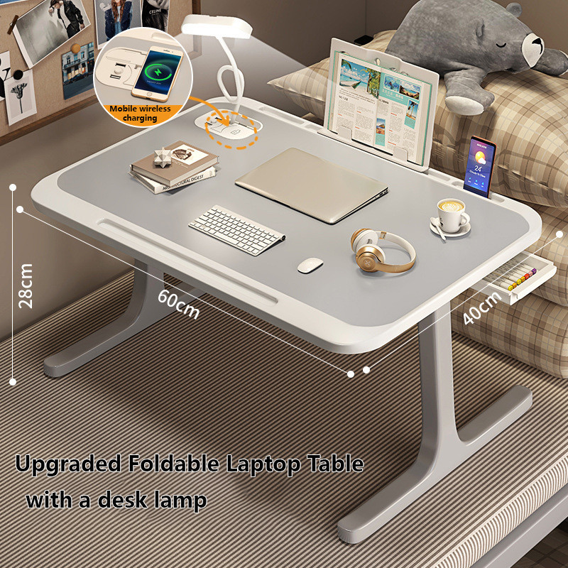 Foldable Table Anti-slip Bed Laptop Table Notebook Table Portable Computer Desk Bed Table