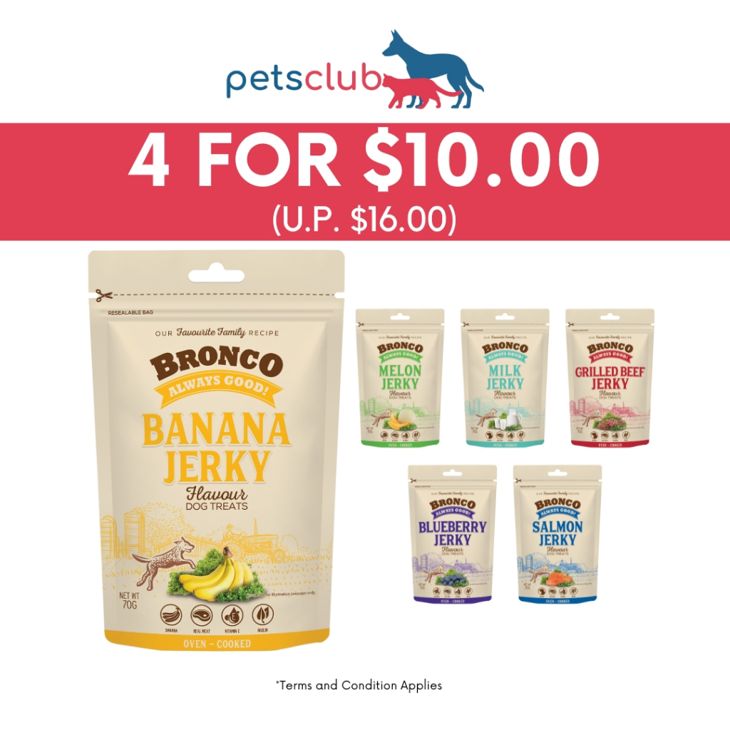 Bronco - Jerky Dog Treat / Snack 70g, Available in 6 Flavors