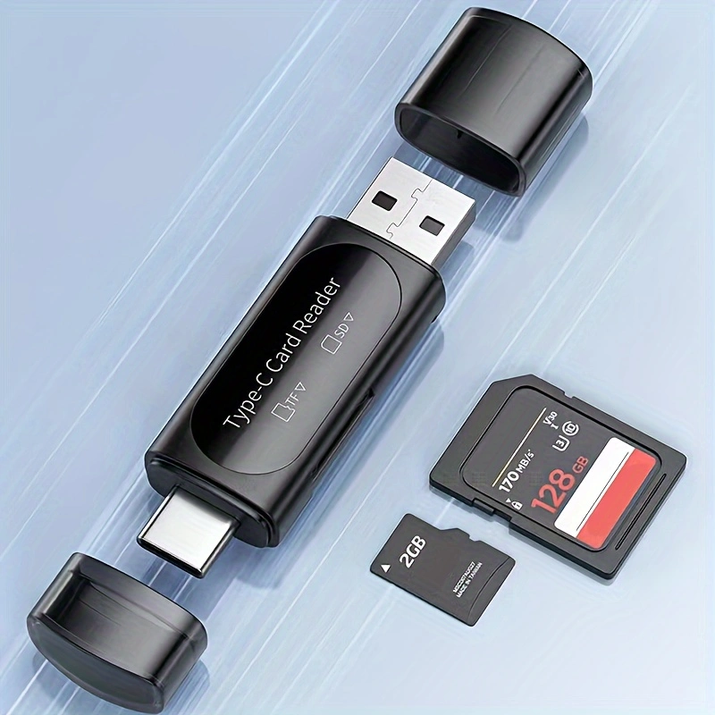 Usb Micro SD Card Reader, 4in1 Type C/USB A to SD/Micro SD/SDXC/SDHC Card Adapter